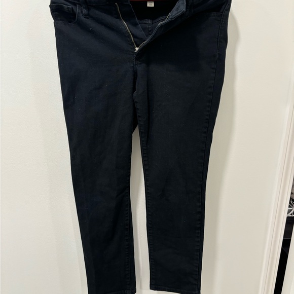 Universal Thread High Rise Slim Straight Jeans Women's 6/28R Black 5-Pocket - Picture 2 of 7